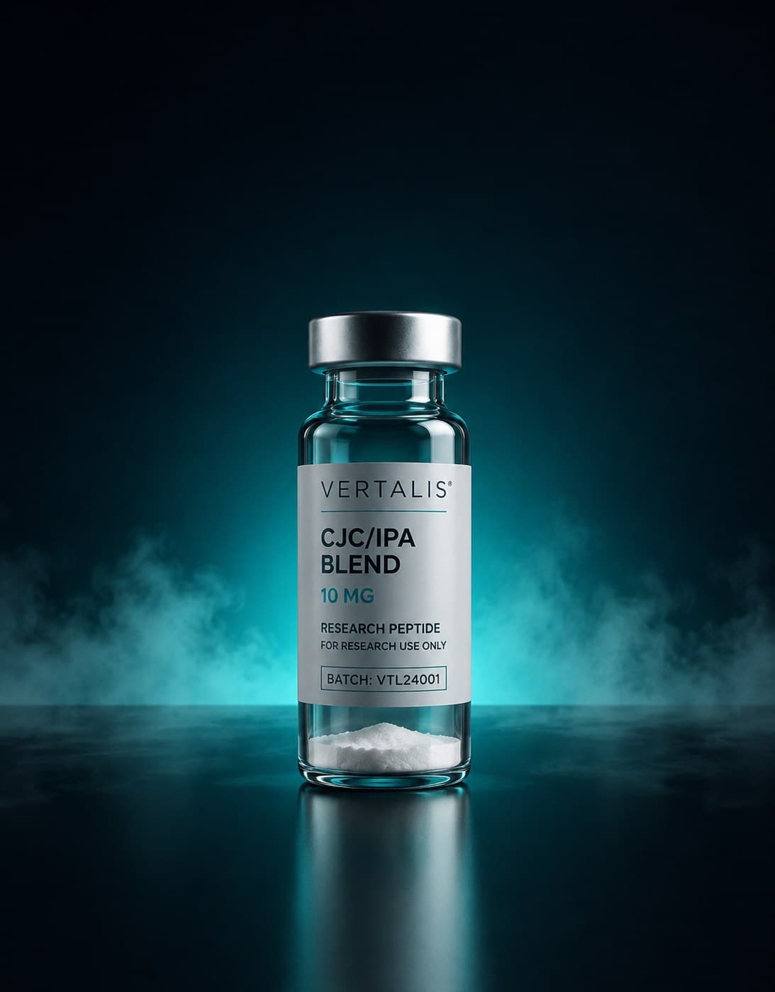 CJC-1295 / Ipamorelin Blend research peptide vial 10 mg / vial
