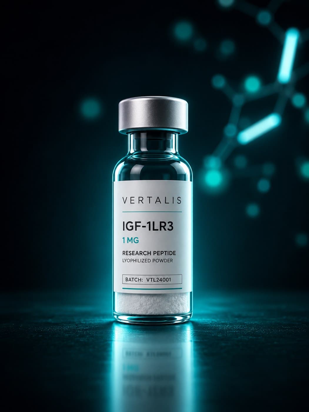 IGF-1LR3 research peptide vial 1 mg / vial