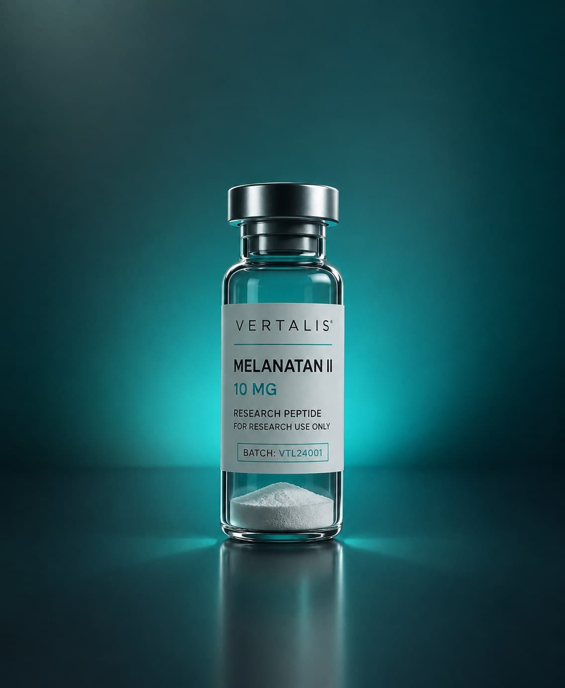 Melanotan II research peptide vial 10 mg / vial