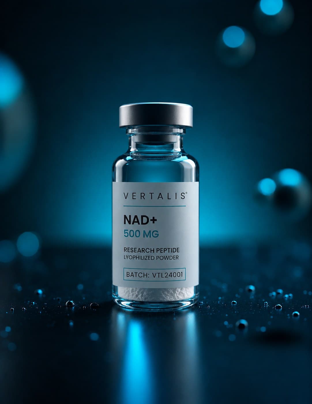NAD+ research peptide vial 500 mg / vial