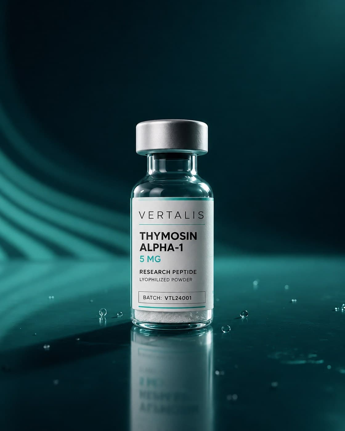 Thymosin Alpha-1 research peptide vial 5 mg / vial