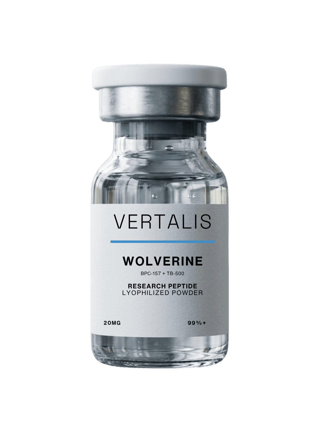 Wolverine Blend · 20 mg / vial Wolverine Blend research peptide vial 20 mg / vial